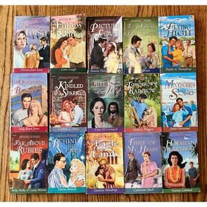 Heartsong Presents, Christian Romance Novel Paperback Lot Bundle Of 15